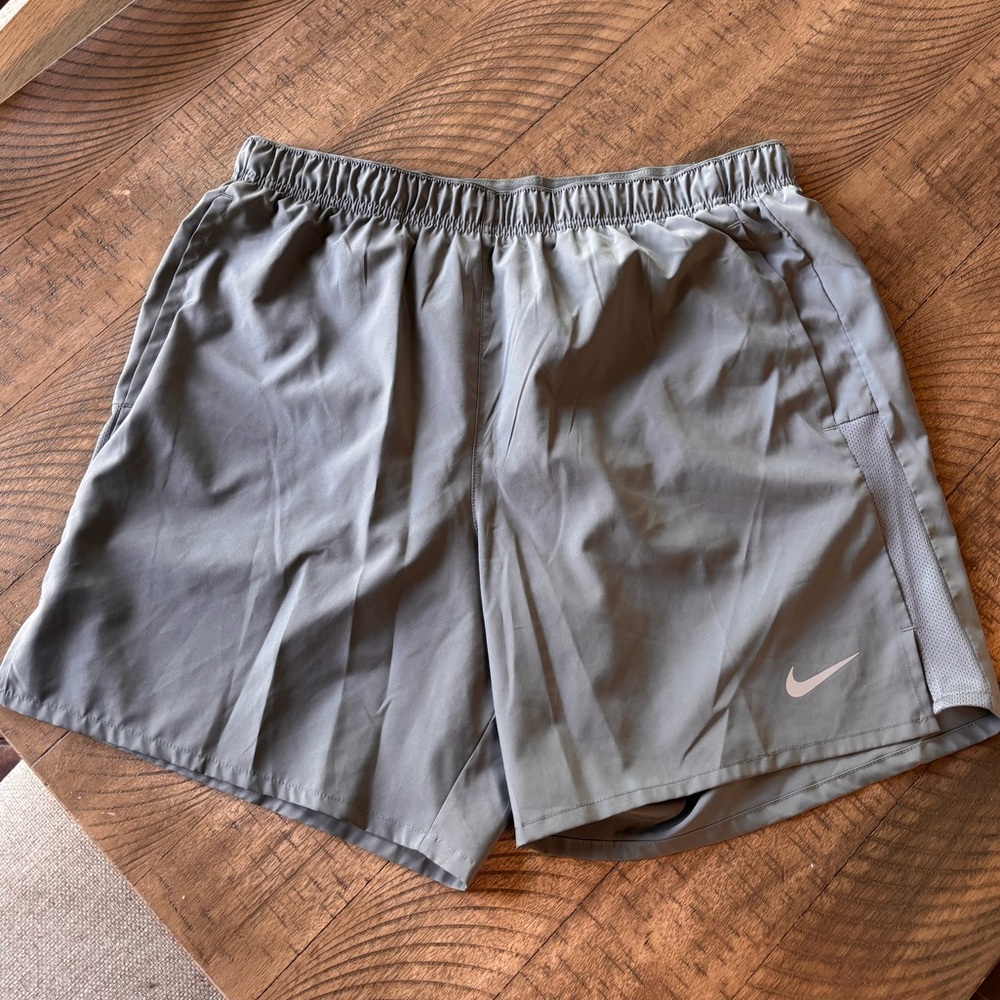 Nike Men’s Grey Dri-FIT Lined Shorts with Drawstring